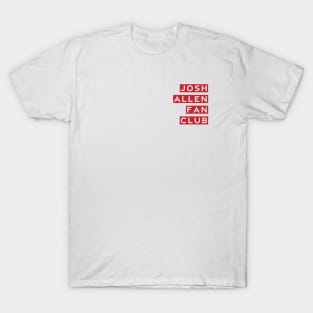 Josh Allen Fan Club (Red) T-Shirt